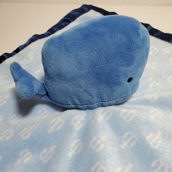 Cloud Island Whale Lovey Security Blanket Anchors - Picture 3 of 8